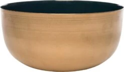 Intratuin Schaal Billy Petrol / Goud D 22 H 11 Cm