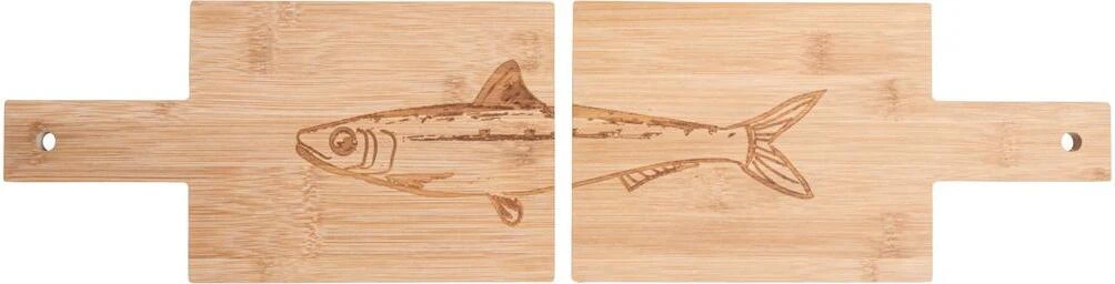 Gusta Serveerplank Sardientje Naturel 27 X 14 X 3 Cm 3 Gusta Serveerplank Sardientje Naturel 27 X 14 X 3 Cm