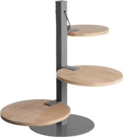 Gusta Etagère Naturel / Zwart D 16 H 30,5 Cm