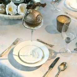 Unique Living Tafelkleed Crystal Zilver 140 X 200 Cm -Bekend Keukenartikelen Winkel 8714503282222 2