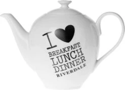 Riverdale Theepot Love Wit 13 X 24 X 17 Cm