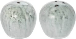 Riverdale Peper En Zout Stel Metz Grijs D 6 H 5,5 Cm