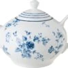 Laura Ashley Theepot China Rose Blauw 1,6 L -Bekend Keukenartikelen Winkel 8717823786739 1