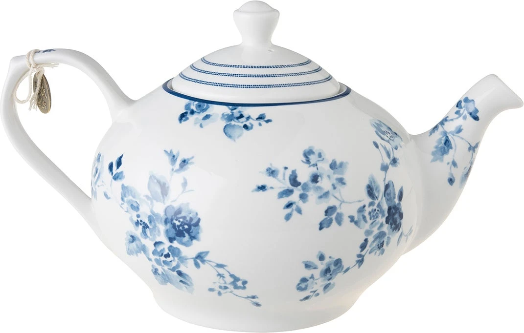 Laura Ashley Theepot China Rose Blauw 1,6 L 4 Laura Ashley Theepot China Rose Blauw 1,6 L - Afbeelding 2