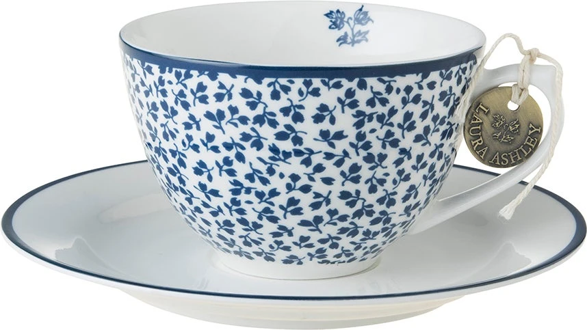 Laura Ashley Kop En Schotel Floris Blauw 0,26 L 5 Laura Ashley Kop En Schotel Floris Blauw 0,26 L - Afbeelding 3