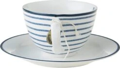 Laura Ashley Kop En Schotel Candy Stripe Blauw 0,26 L -Bekend Keukenartikelen Winkel 8717823786777 3