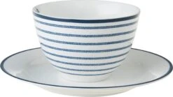 Laura Ashley Kop En Schotel Candy Stripe Blauw 0,26 L -Bekend Keukenartikelen Winkel 8717823786777 4