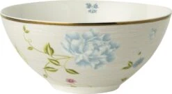 Laura Ashley Schaal Cobblestone Pinstripe Beige D 16,4 H 7,5 Cm