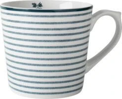 Laura Ashley Mok XL Candy Stripe Blauw 540 Ml
