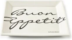 Riviera Maison Ontbijtbord Buon Appetito Wit D 22 H 1 Cm