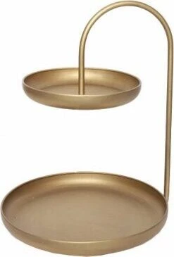House Of Nature Etagere Bodino Goud D 30 H 40 Cm -Bekend Keukenartikelen Winkel 8718658457788 1 1