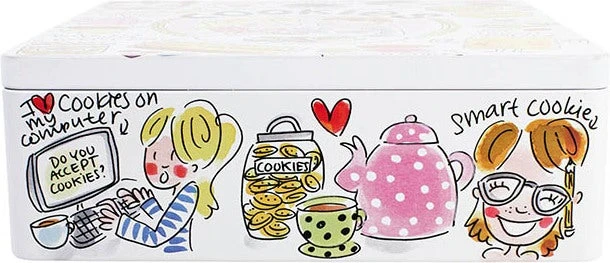 Blond Amsterdam Koekblik Even Bijkletsen Cookies 22 X 22 X 8,5 Cm 4 Blond Amsterdam Koekblik Even Bijkletsen Cookies 22 X 22 X 8,5 Cm - Afbeelding 2