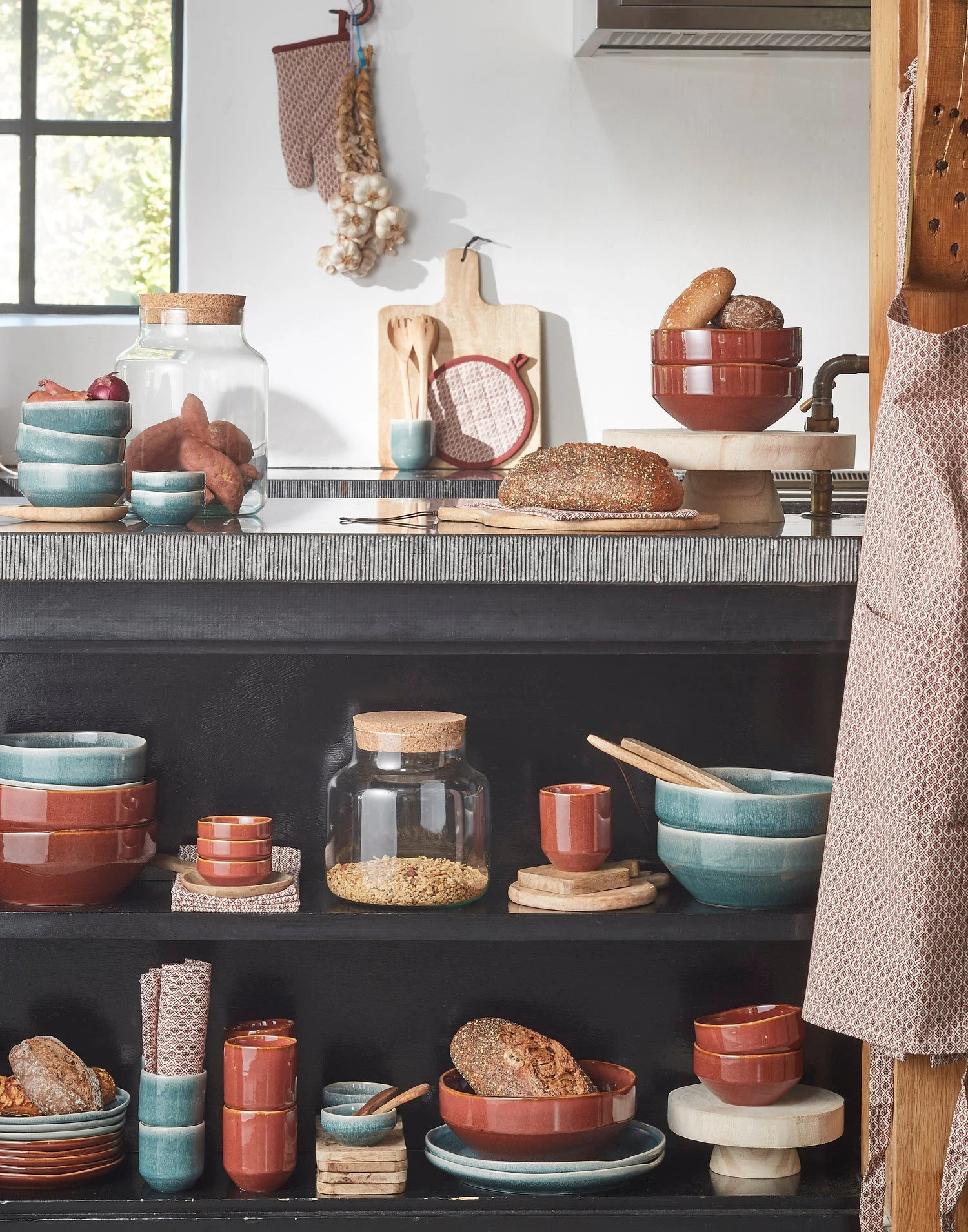 Mica Decorations Dinerbord Rhea Blauw D 27,5 H 3,5 Cm 4 Mica Decorations Dinerbord Rhea Blauw D 27,5 H 3,5 Cm - Afbeelding 2