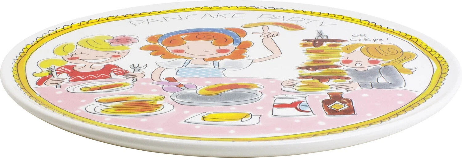 Blond Amsterdam Bord Even Bijkletsen Pannenkoek D 31 H 1,5 Cm 4 Blond Amsterdam Bord Even Bijkletsen Pannenkoek D 31 H 1,5 Cm - Afbeelding 2
