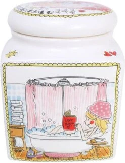 Blond Amsterdam Voorraadpot Even Bijkletsen Vierkant -Bekend Keukenartikelen Winkel 8719416005548 04