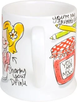 Blond Mok Valentine Butterflies 0,5 L -Bekend Keukenartikelen Winkel 8719416015073 04