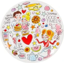 Blond Amsterdam Ontbijtbord Even Bijkletsen Cake 2-delig -Bekend Keukenartikelen Winkel 8719416027625 4