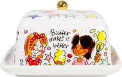 Blond Amsterdam Botervloot Even Bijkletsen 17 X 11,5 X 10 Cm -Bekend Keukenartikelen Winkel 8719416028349 3