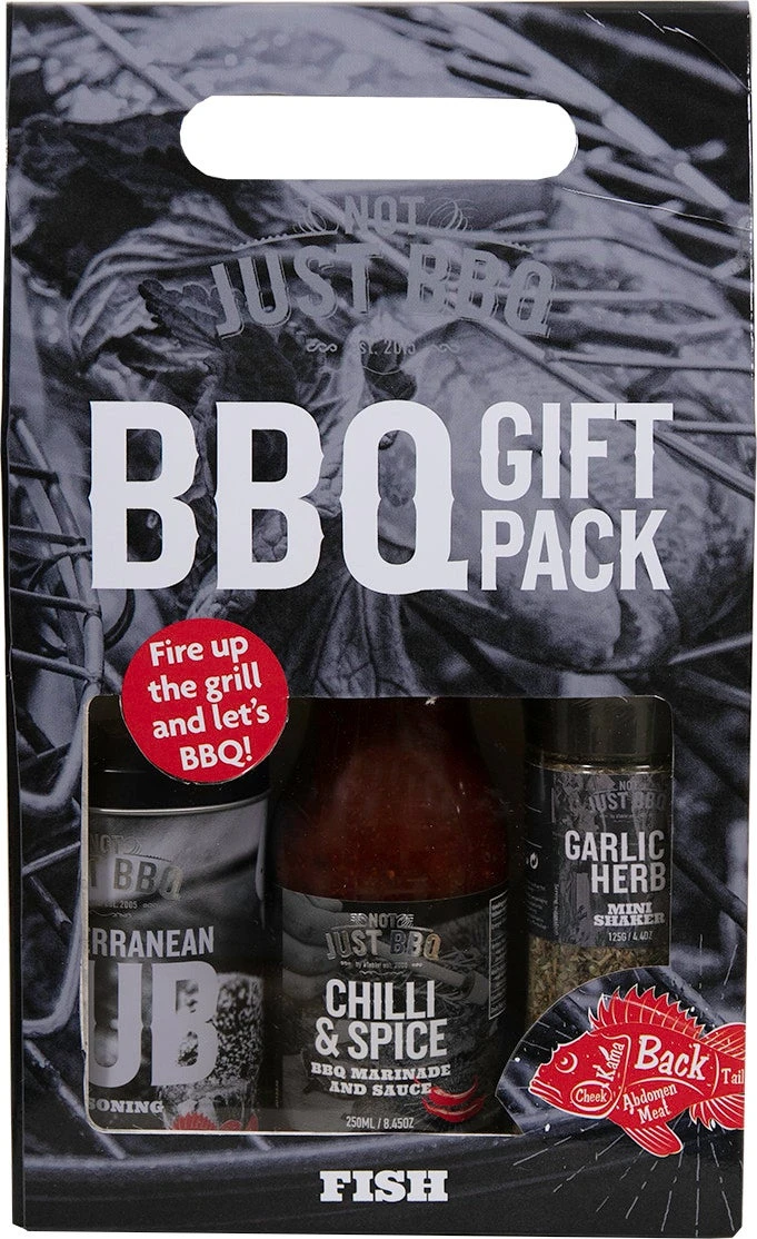 Not Just BBQ Cadeauverpakking Vis 3-delig 3 Not Just BBQ Cadeauverpakking Vis 3-delig