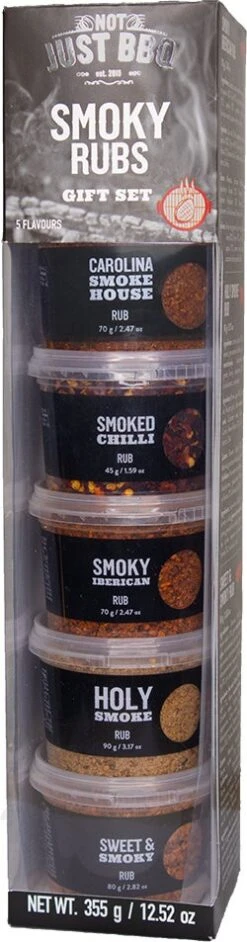 Not Just BBQ Giftset Smoky Rubs 5 X 70 Gr