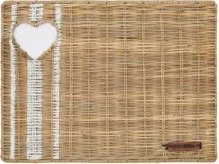 Rivièra Maison Rustic Ratan With Love Placemat Naturel 40 X 30 X 1 Cm