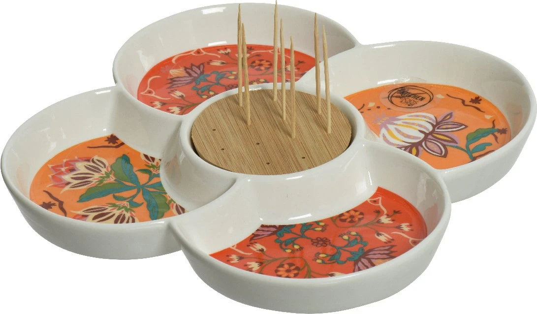 Decoris Tapasset Ebru Multi D 21,5 H 2,8 Cm 2-delig 3 Decoris Tapasset Ebru Multi D 21,5 H 2,8 Cm 2-delig