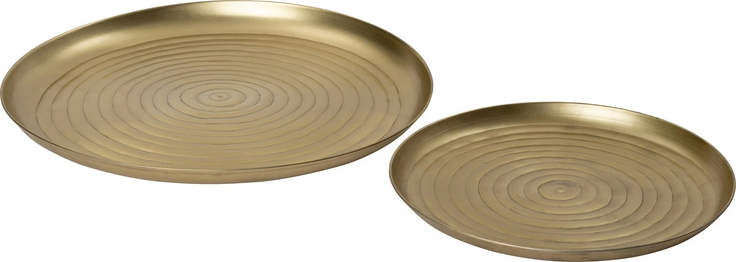 Intratuin Dienblad Deni Goud D 38 H 1,5 Cm 4 Intratuin Dienblad Deni Goud D 38 H 1,5 Cm - Afbeelding 2