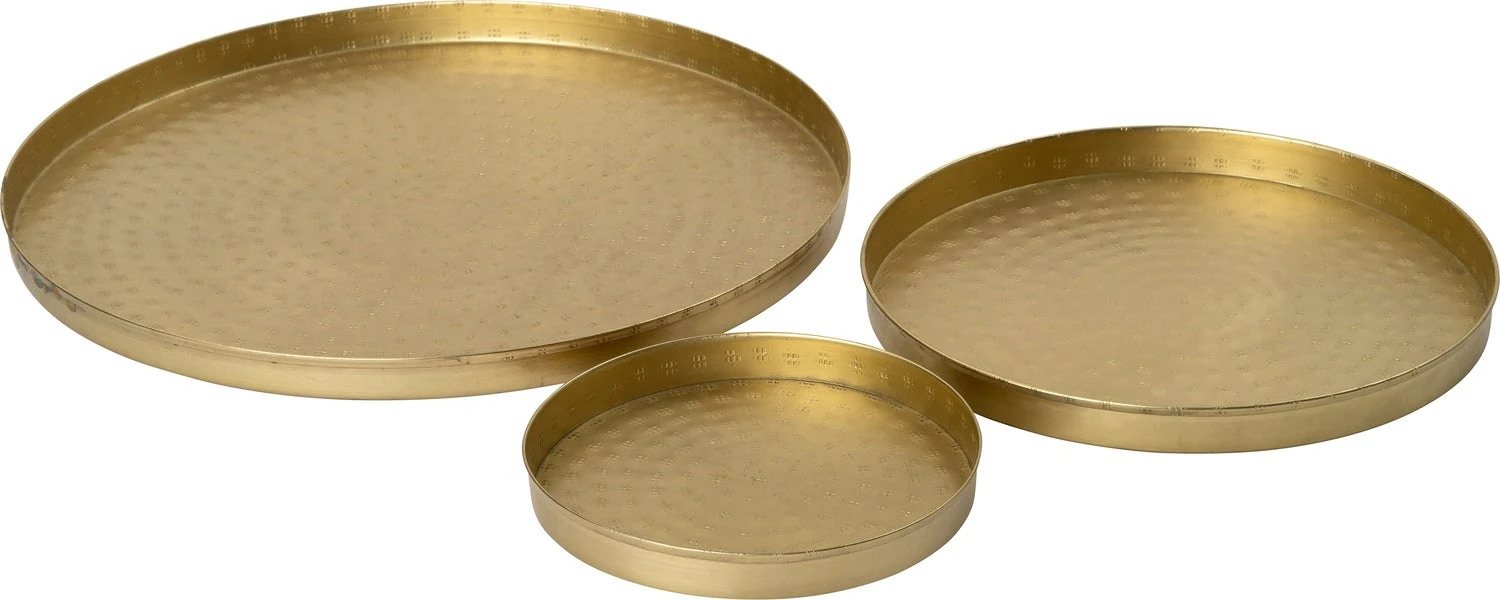 Intratuin Dienblad Jacy Goud D 26 H 2 Cm 4 Intratuin Dienblad Jacy Goud D 26 H 2 Cm - Afbeelding 2