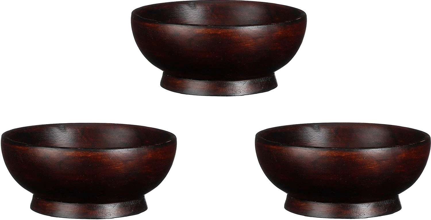 Mica Decorations Schaal Pompeo Donker Bruin D 11 H 5 Cm 3 Stuks 3 Mica Decorations Schaal Pompeo Donker Bruin D 11 H 5 Cm 3 Stuks