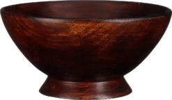 Mica Decorations Schaal Pompeo Donker Bruin D 20 H 10 Cm