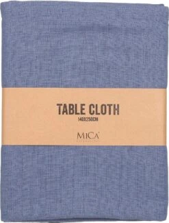 Mica Decorations Tafelkleed Villia Blauw 250 X 140 Cm -Bekend Keukenartikelen Winkel 8720362172741 2