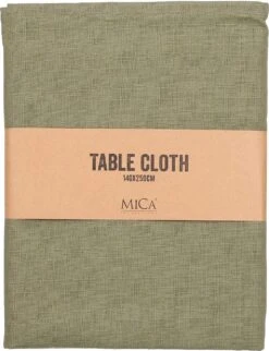 Mica Decorations Tafelkleed Villia Groen 250 X 140 Cm -Bekend Keukenartikelen Winkel 8720362172765 2