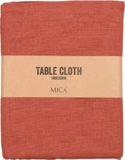 Mica Decorations Tafelkleed Villia Bruin 250 X 140 Cm -Bekend Keukenartikelen Winkel 8720362172772 2 1