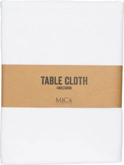Mica Decorations Tafelkleed Villia Wit 250 X 140 Cm