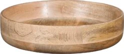 Mica Decorations Serveerschaal Tomar Bruin D 26 H 6 Cm